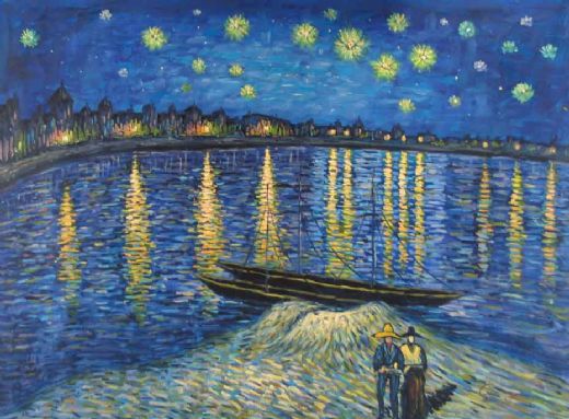 Vincent van Gogh - Starry Night Over The Rhon